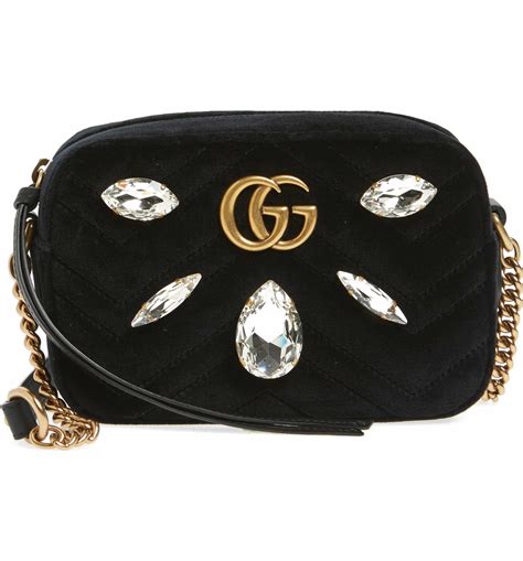 gucci gg marmont crystal crossbody bag|Gucci Marmont belt bag large.